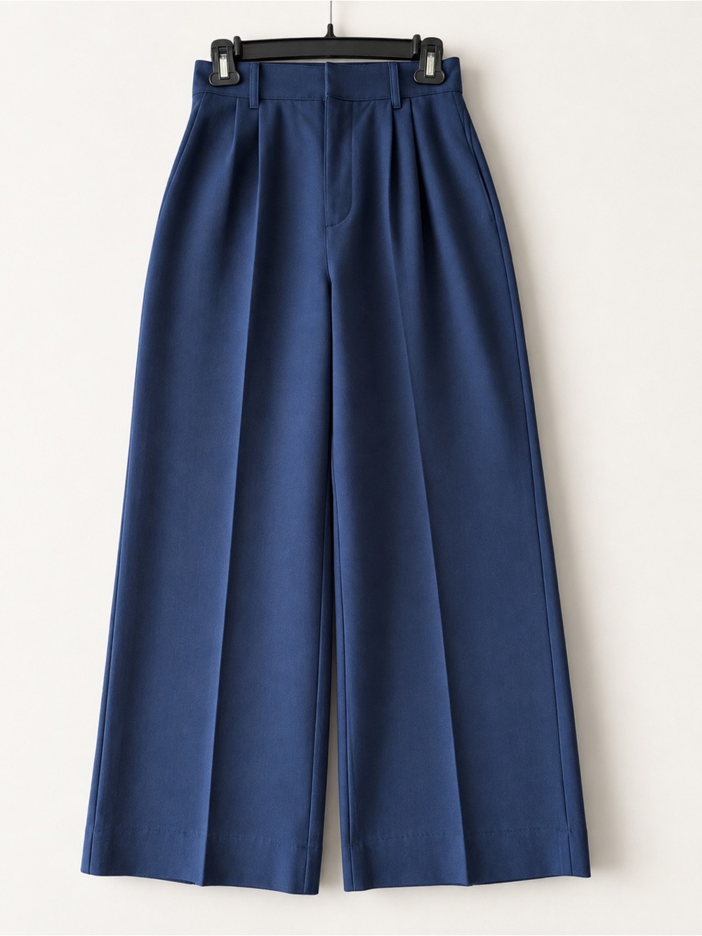 Abercrombie & Fitch Wide-Leg Trousers in Deep Blue